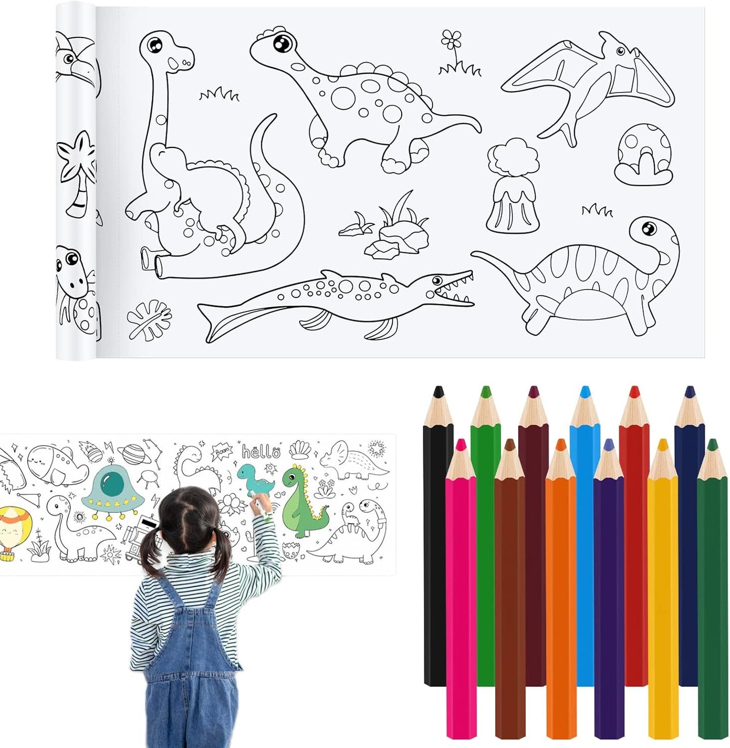 Graffiti Drawing Roll -Creative Art Wallpaper For Kids